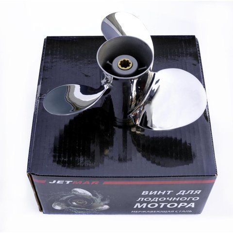 Гребний гвинт JETMAR на двигун Yamaha 60-85 HP (13-1/2&times;15-k) JNY. Купити гвинт для човнового двигуна Ямаха, нержавійка 13-1/2x15-k фото