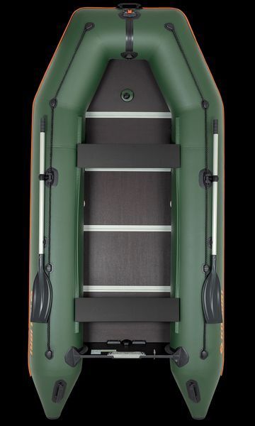 Надувная килевая лодка ПВХ Kolibri КМ-360D фанерный пайол. Купить лодку Колибри 360 моторную для рыбалки КМ-360D фанера фото