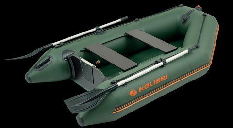 Надувний човен ПВХ Kolibri КM-245 моторний. Купити надувний човен Колібрі 245 під мотор для риболовлі КM-245 фото