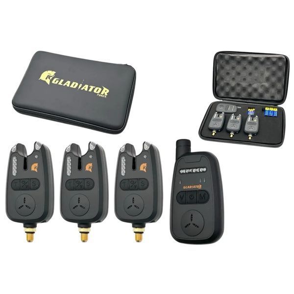 Набір сигналізаторів GLADIATOR RF298 3+1 Black з пейджером RF2983 фото