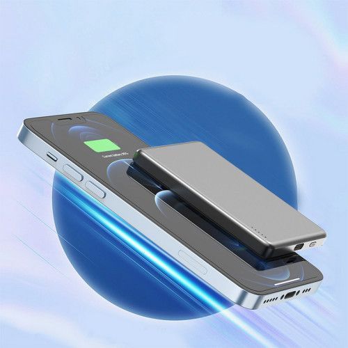 Power Bank Aspor A381 Magnetic Wireless 5000mAh (Type-C/20W)- фіолетовий (900155) 900155 фото