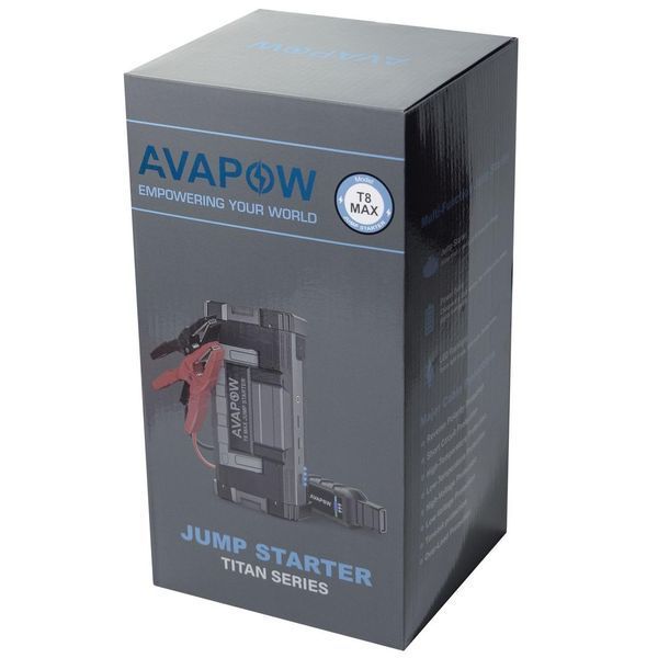 Пусковий пристрій Jump Starter для авто AVAPOW A68 (6000A) 88,80Wh/24000mAh JSA68 фото
