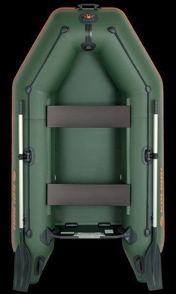 Надувний човен ПВХ Kolibri КM-260 + Air Deck моторний. Купити надувний човен Колібрі 260 під мотор для риболовлі КM-260 Air Deck фото