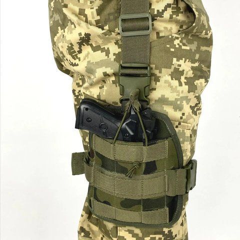 Кобура на стегно для ПМ з Molle мультикам(LE2440) LE2440 фото