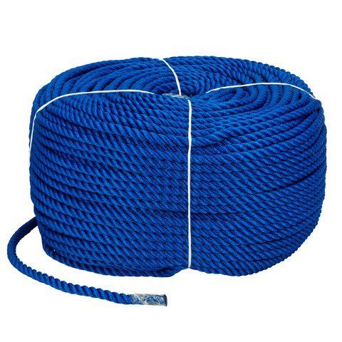 Веревка Polyester 3 strand rope 10mm*200m blue 10mm 200m blue фото