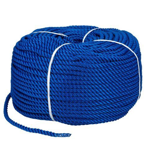 Веревка Polyester 3 strand rope 12mm*200m blue 12mm 200m blue фото