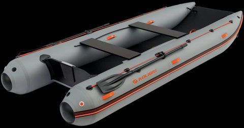 Надувний човен - катамаран ПВХ Kolibri КМ-420CM AirDeck. Купити надувний човен Колібрі 420 моторний катамаран КМ-420CM AirDeck фото