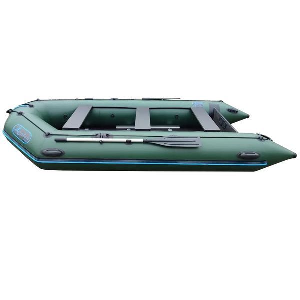 Надувная лодка ПВХ Avalon АТК 400 зеленая. Купить надувную лодку Авалон от завода. Недорогие лодки для рыбалки АТК400 зеленая фото